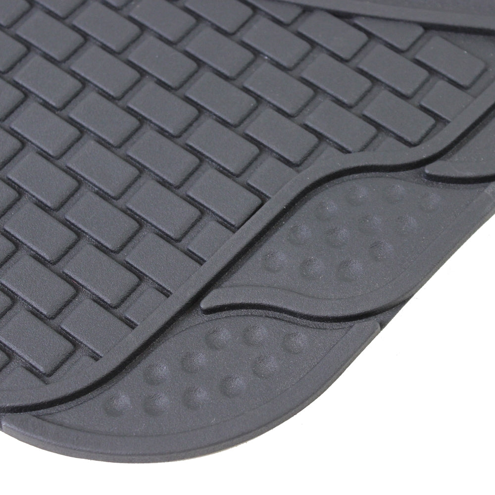 JVL Linear - Heavy Duty Universal Rubber Car Mat Set