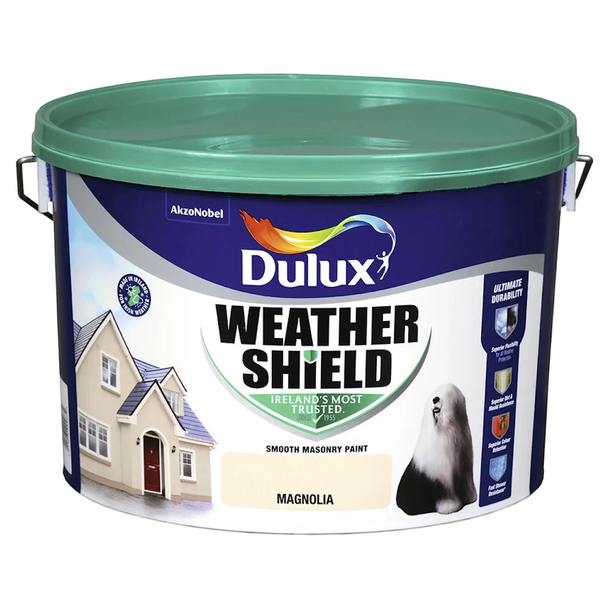 Dulux Weathershield Masonry Magnolia Paint - 10L