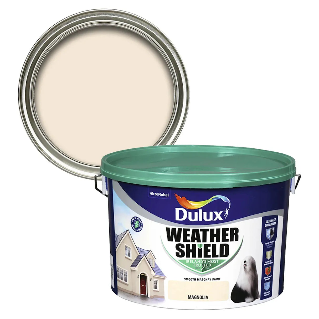 Dulux Weathershield Masonry Magnolia Paint - 10L