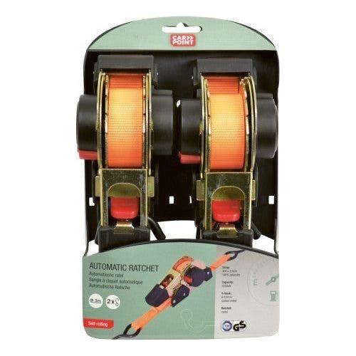 Carpoint Automatic Rachet Strap - 3m Set of 2
