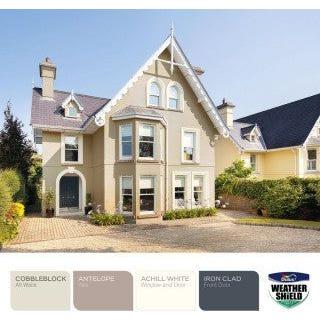 Dulux Weathershield Achill White Masonry Paint - 10L