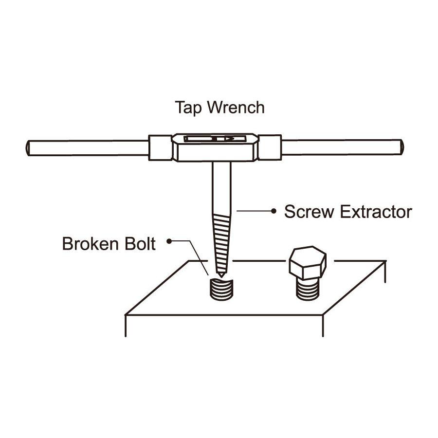 King Tony 11205SQ Screw Extractor Set - 5 Pieces