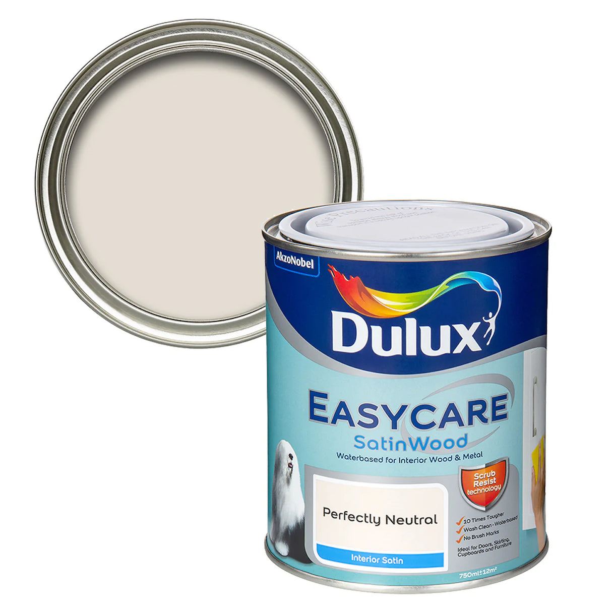 Dulux Satinwood Perfectly Neutral - 750ml