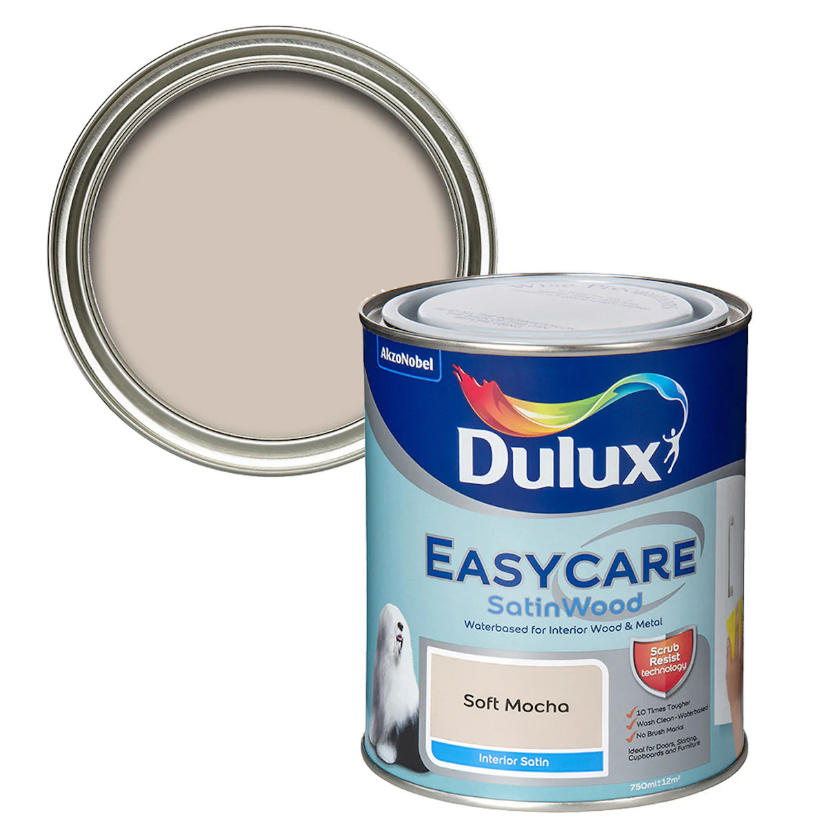 Dulux Satinwood Soft Mocha - 750ml