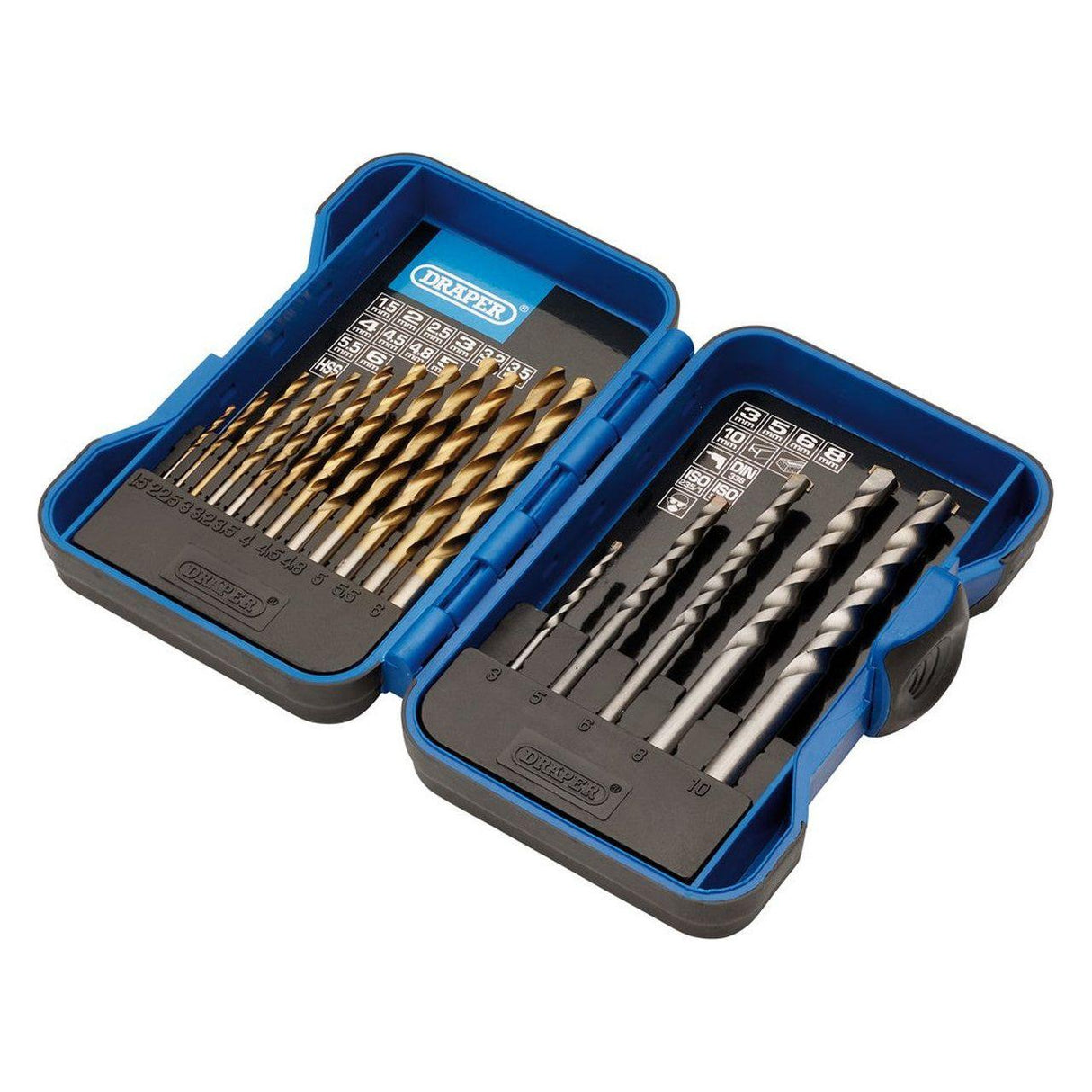 Metric Combination HSS and Masonry Drill Bit Set (17 Piece)