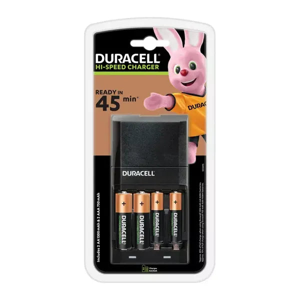 Duracell 4-Battery Charger with Batteries