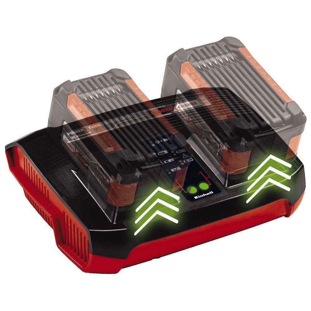 Einhell Power X-Change 2 x 18V 4Ah Batteries & Twin Charger Kit