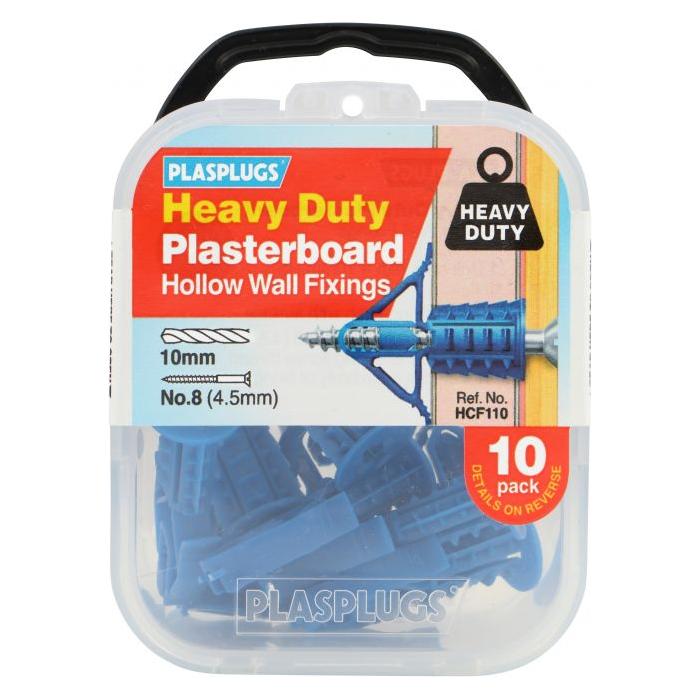 Plasplugs Heavy Duty Plasterboard Fixings - Pack of 30