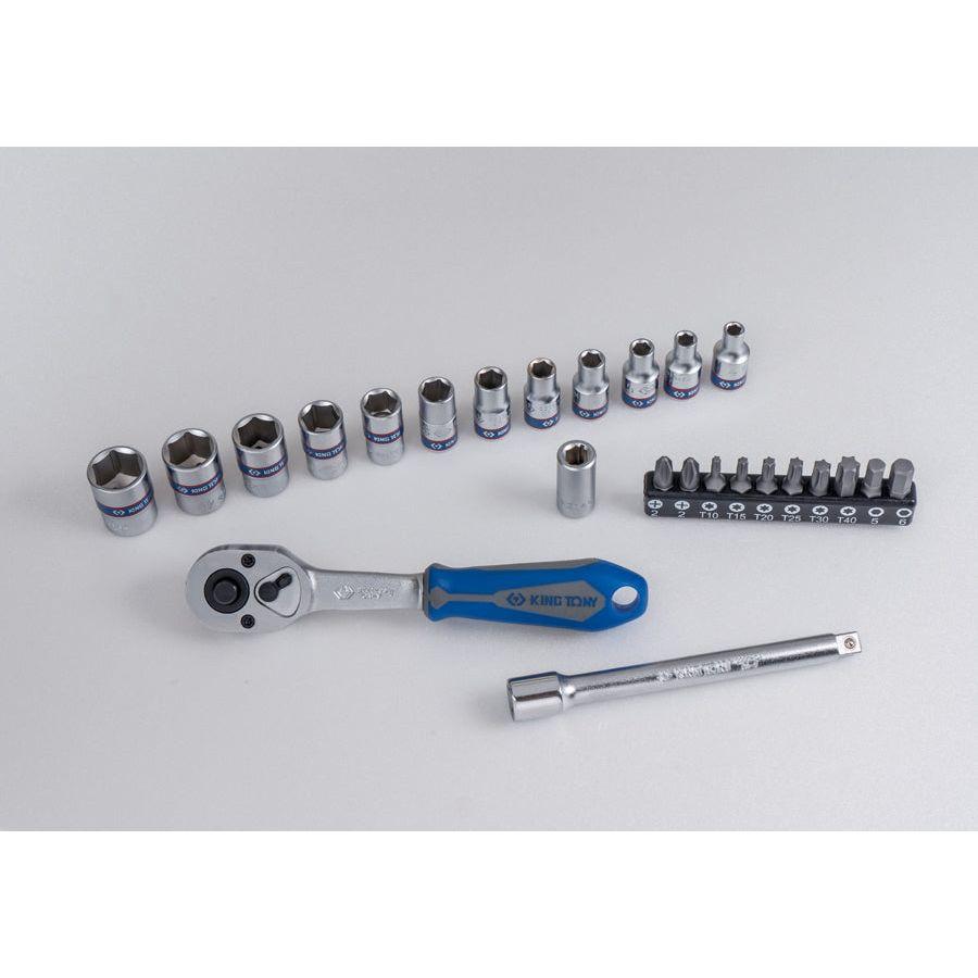 King Tony 2525MRE 25Pc.1/4"Dr.Socket Set