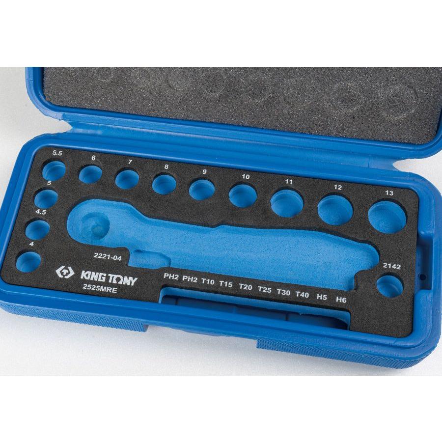 King Tony 2525MRE 25Pc.1/4"Dr.Socket Set