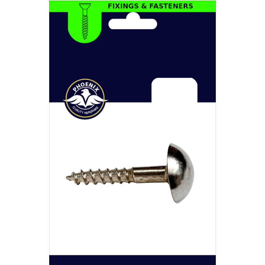 Phoenix Mirror Screws - Chrome | Pack of 6