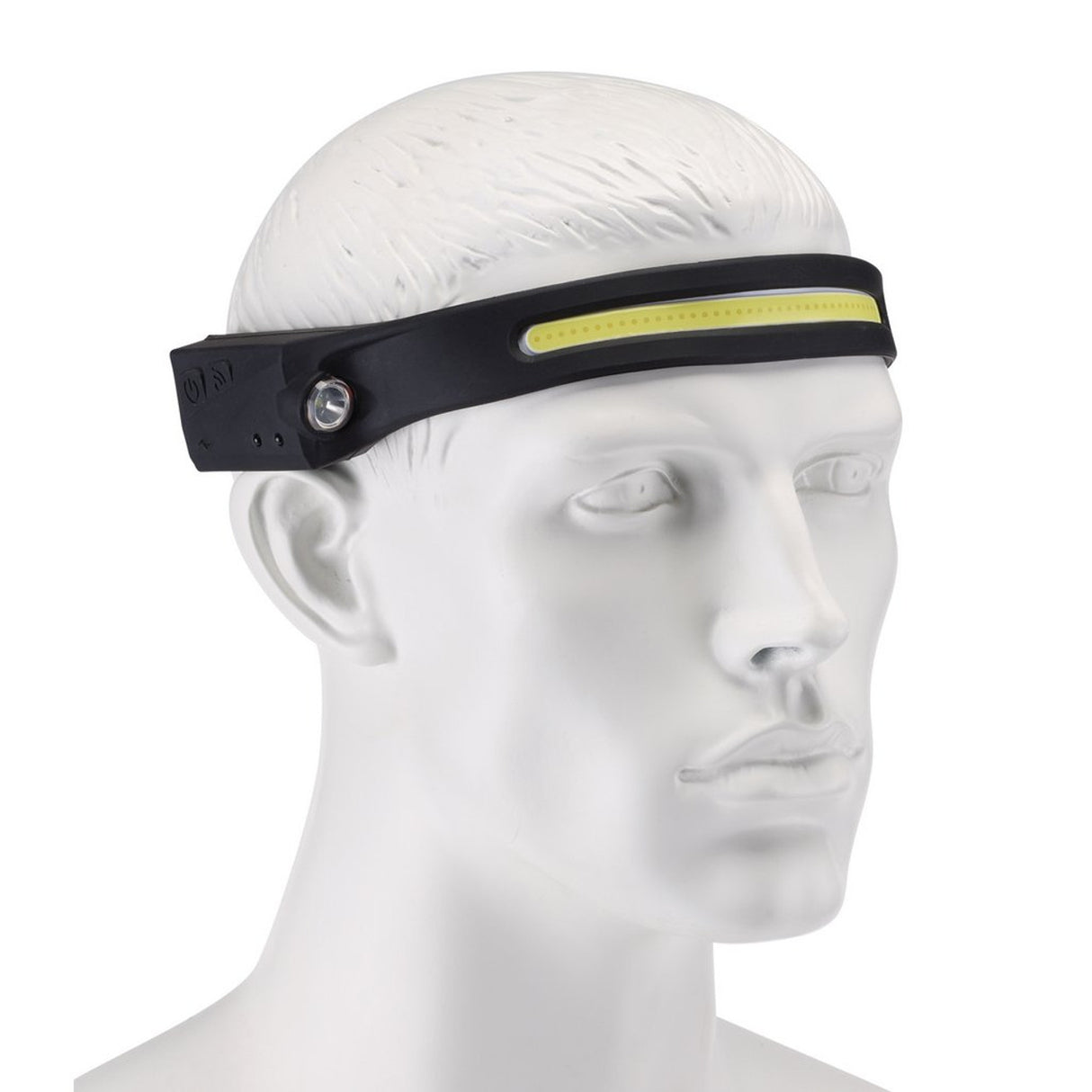 Draper COB LED Rechargeable 2-in-1 Head Torch with Wave Sensor, 3W, USB-C Cable Supplied