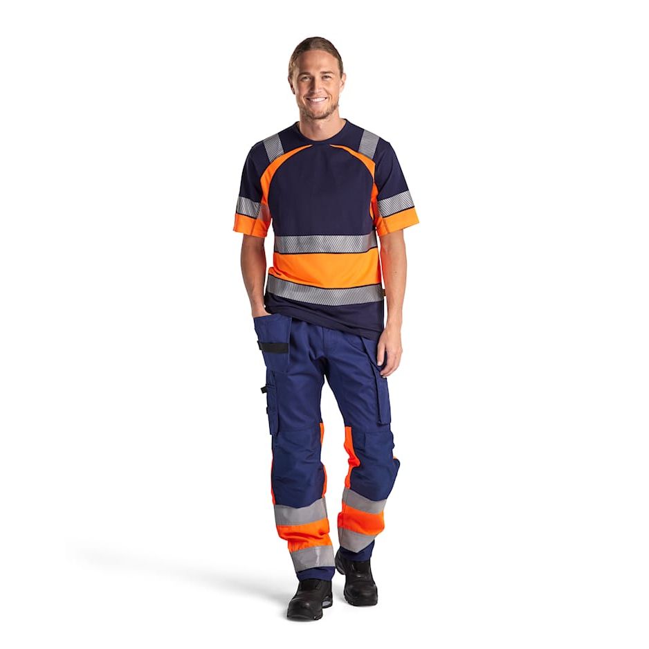 Blaklader 1558 Hi-Vis Trousers Stretch