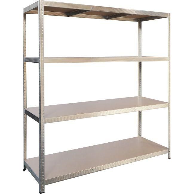 Galvanised Boltless Shelving 4 High Density Shelves