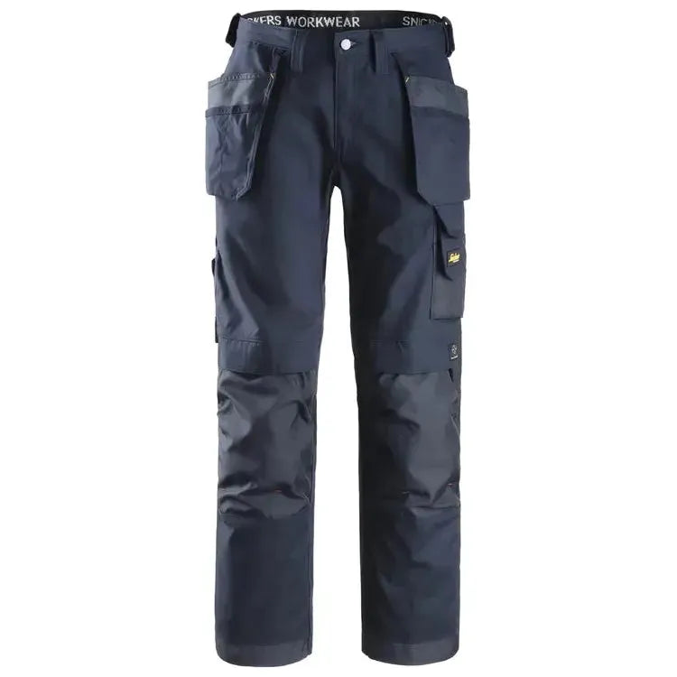 Snickers 3214 Canvas+ Craftsmen Holster Pockets Trousers Navy