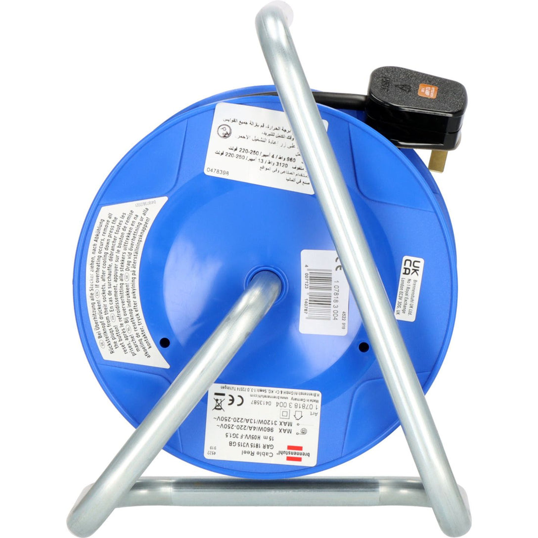 Brennenstuhl 15M Ext 13A 1.5 220V Compact Cable Reel Ak180