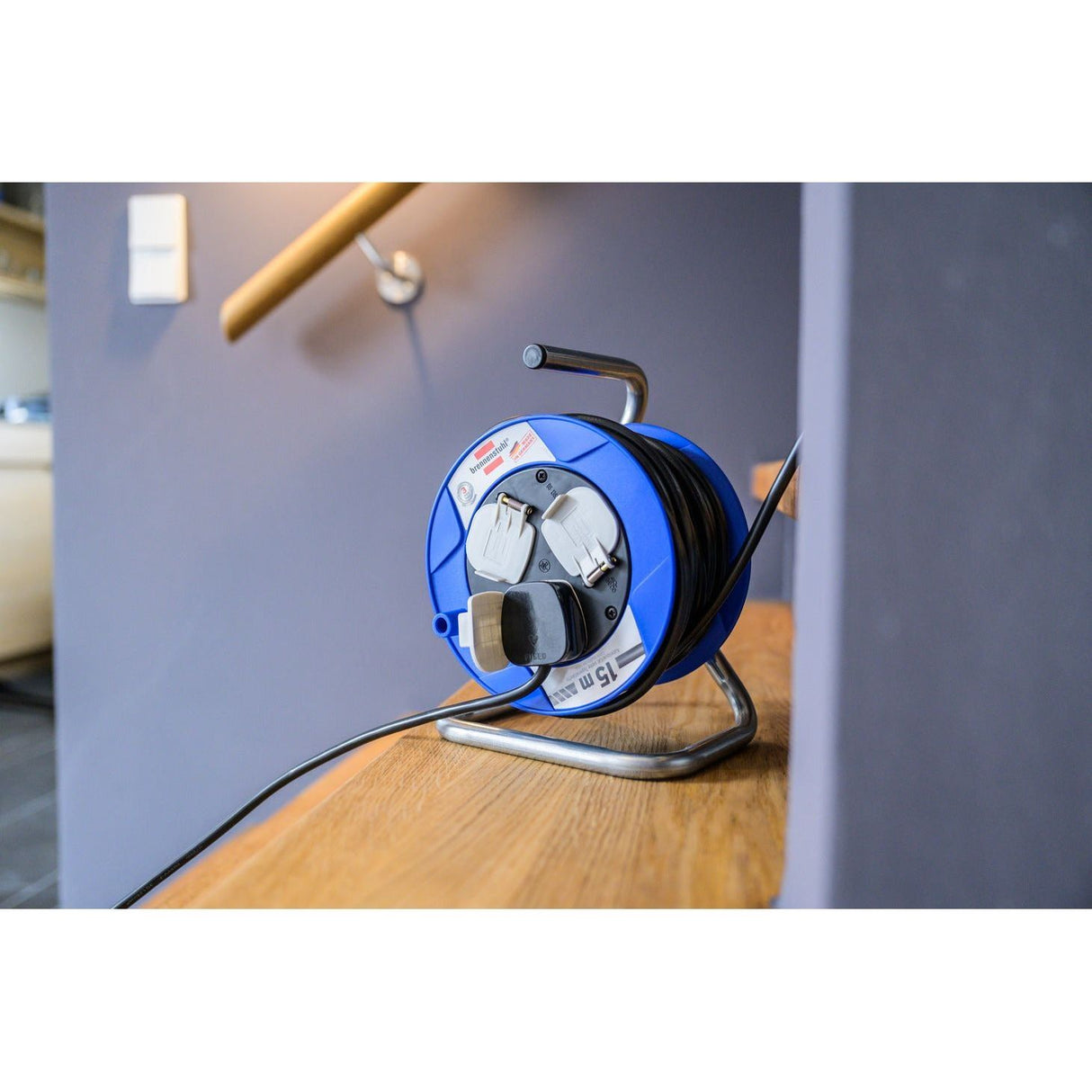 Brennenstuhl 15M Ext 13A 1.5 220V Compact Cable Reel Ak180