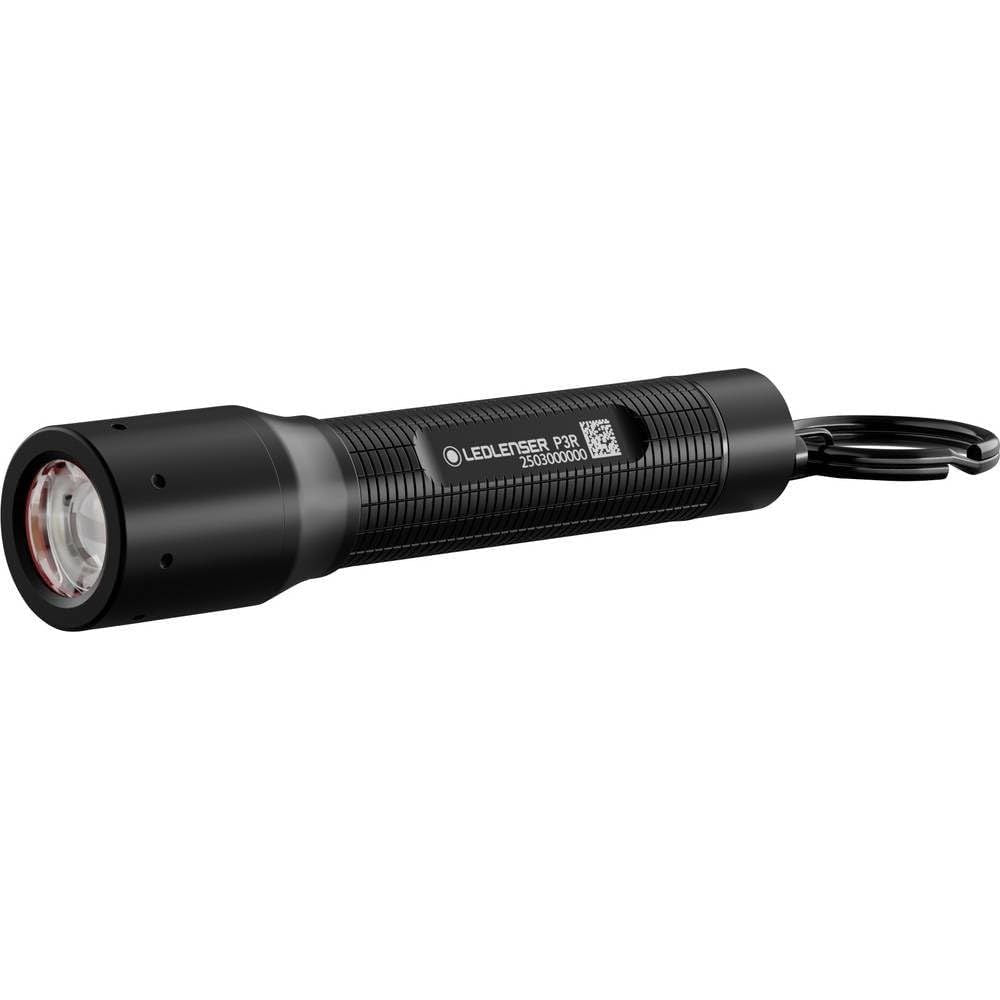 Ledlenser P3R Rechargeable LED Key Ring Torch Black 200lm