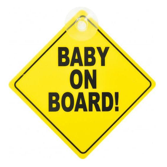 Carpoint Sign Baby On Board Suction