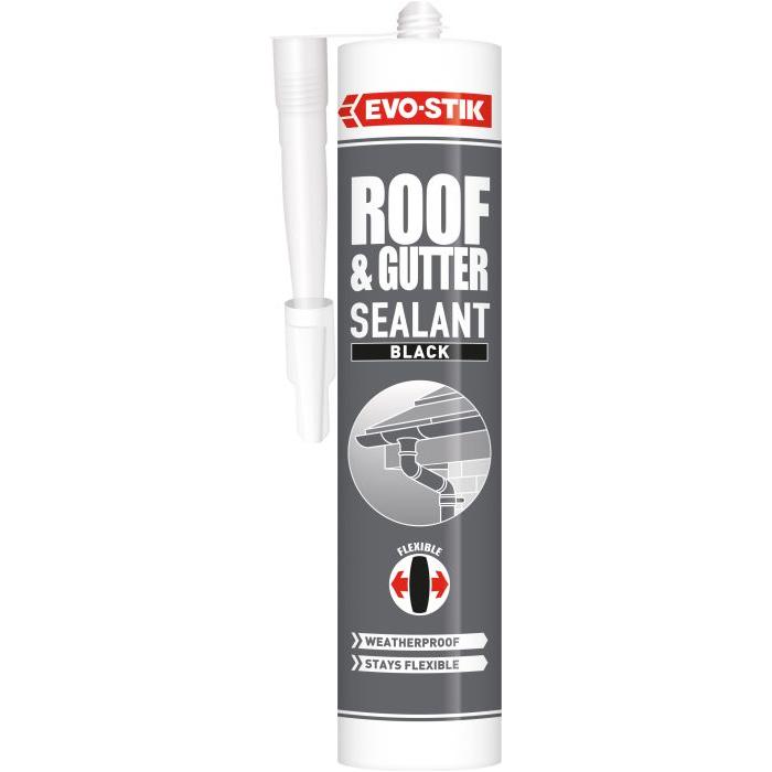 Evo-Stik Roof & Gutter Sealant | Black - 280ml