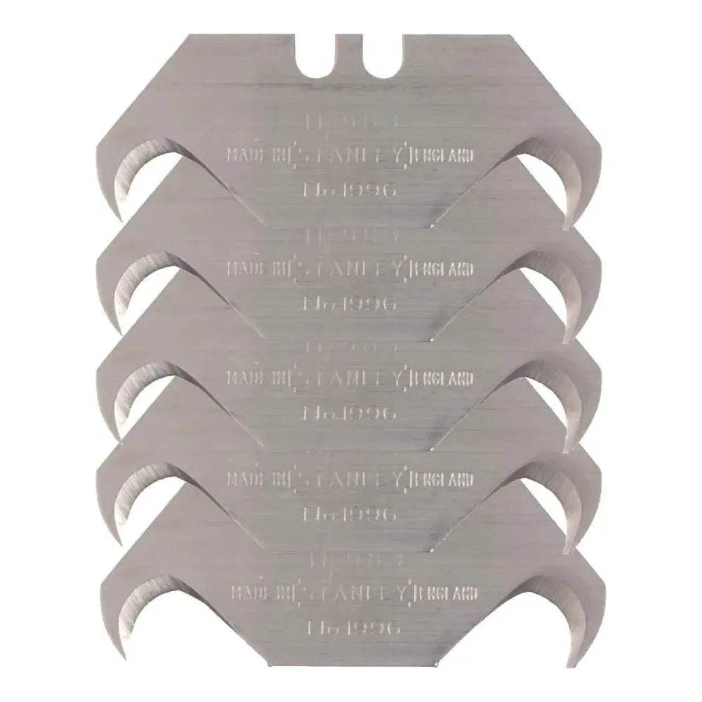 Stanley Hooked Knife Blades - Pack Of 5
