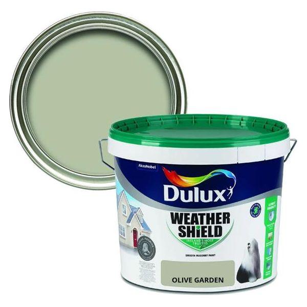 Dulux Weathershield Olive Garden Masonry Paint - 10L