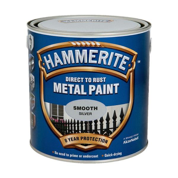 Hammerite Smooth Metal Paint - Silver