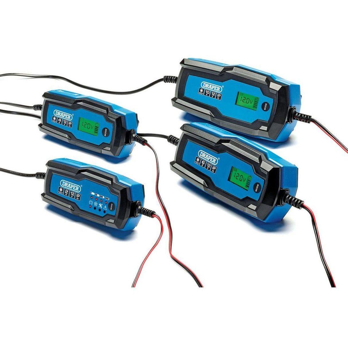 Draper 12V Smart Charger and Battery Maintainer, 4A