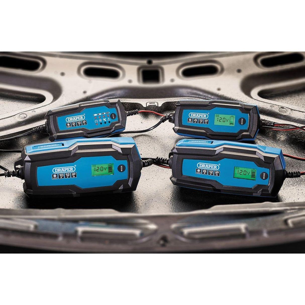 Draper 12V Smart Charger and Battery Maintainer, 4A