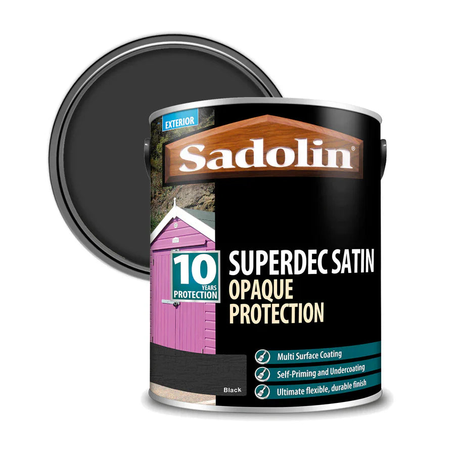 Sadolin Superdec Satin | Black - 5L