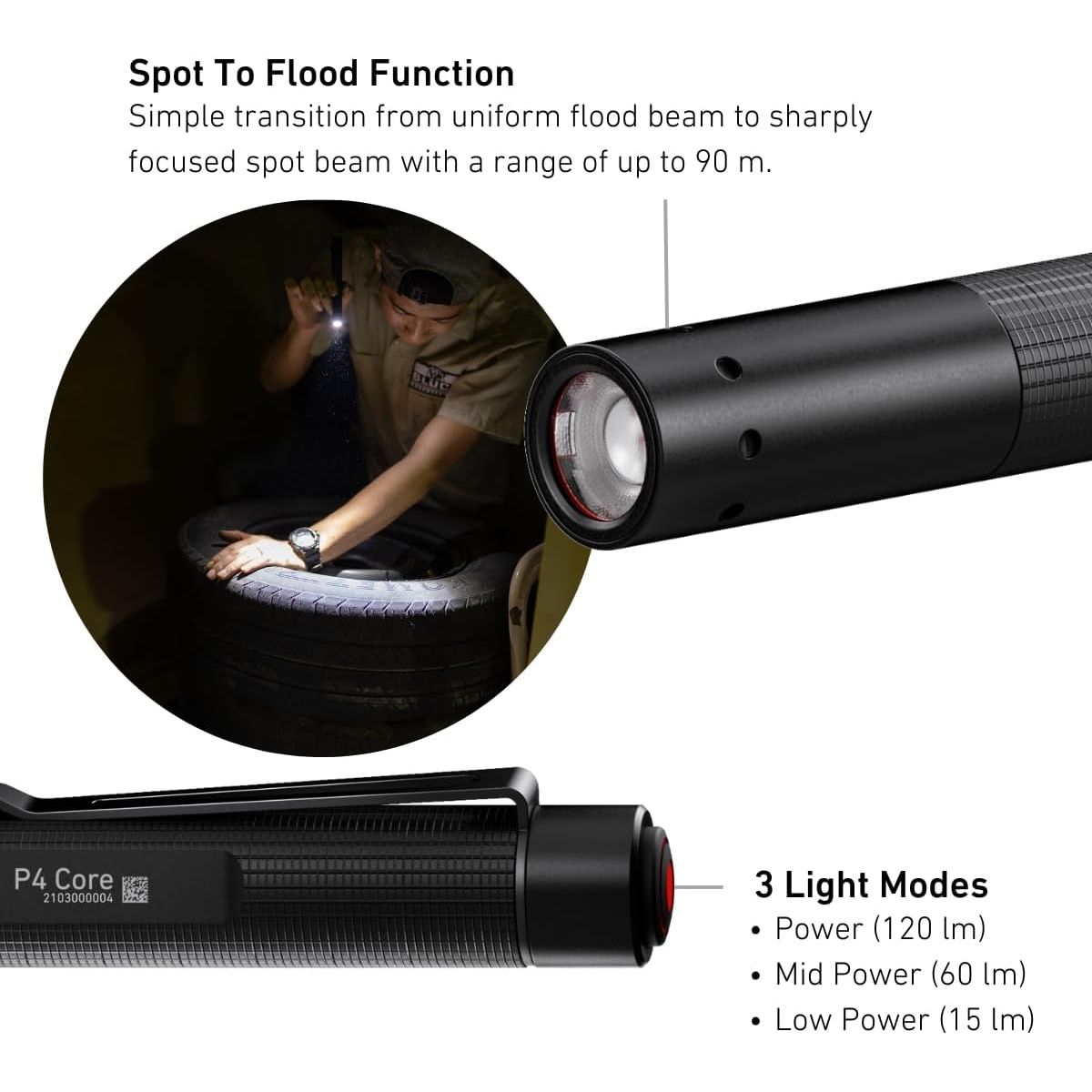 Ledlenser P4 Inspection Torch
