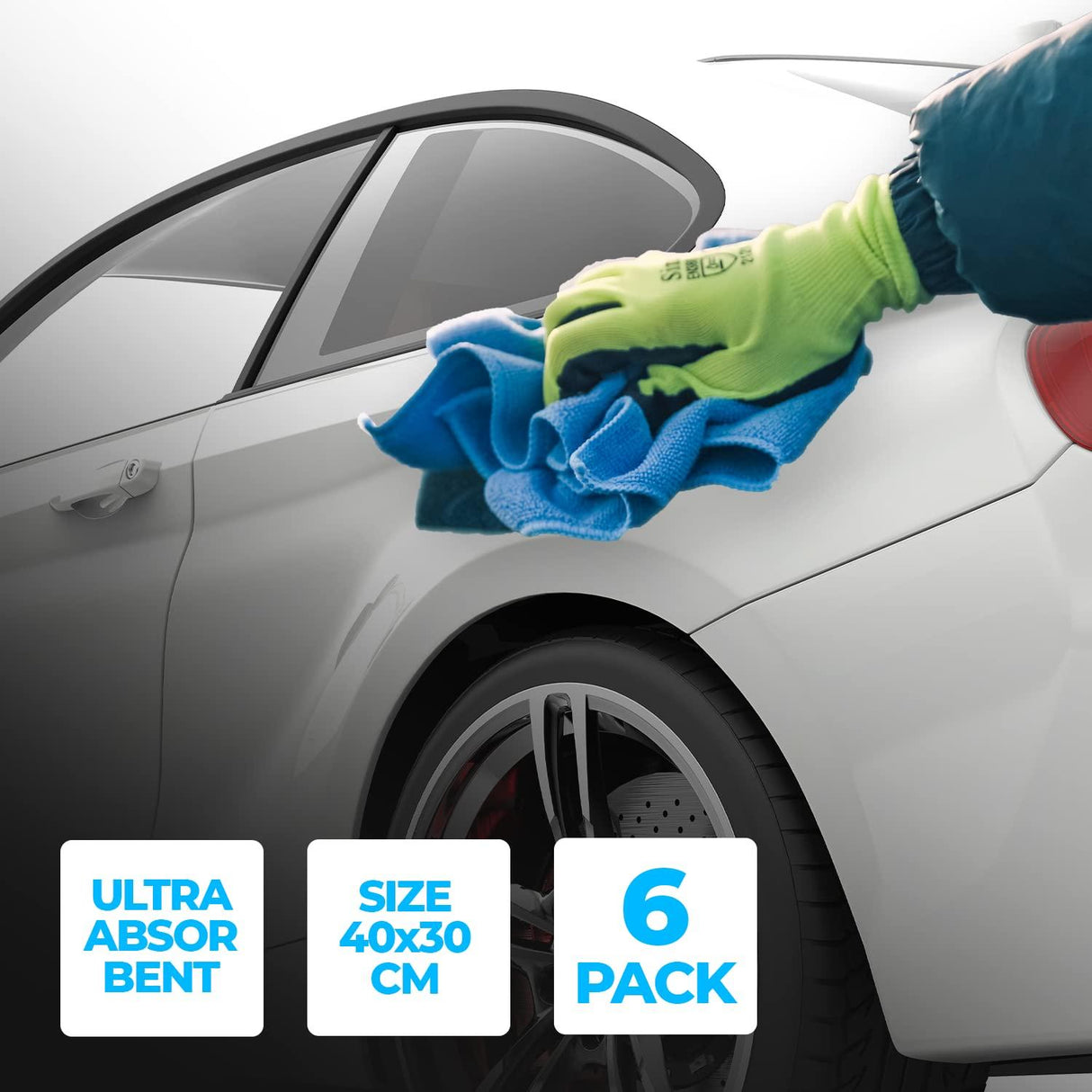 Simply Auto Microfibre Cloths - 6 Pack