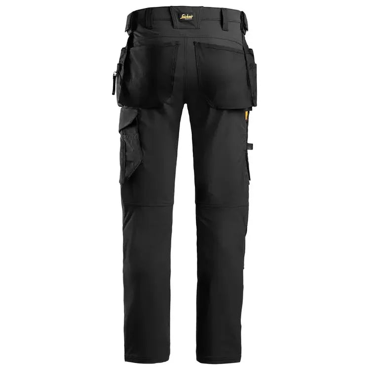 Snickers 6271 AllroundWork Full Stretch Trousers Holster Pockets | Black