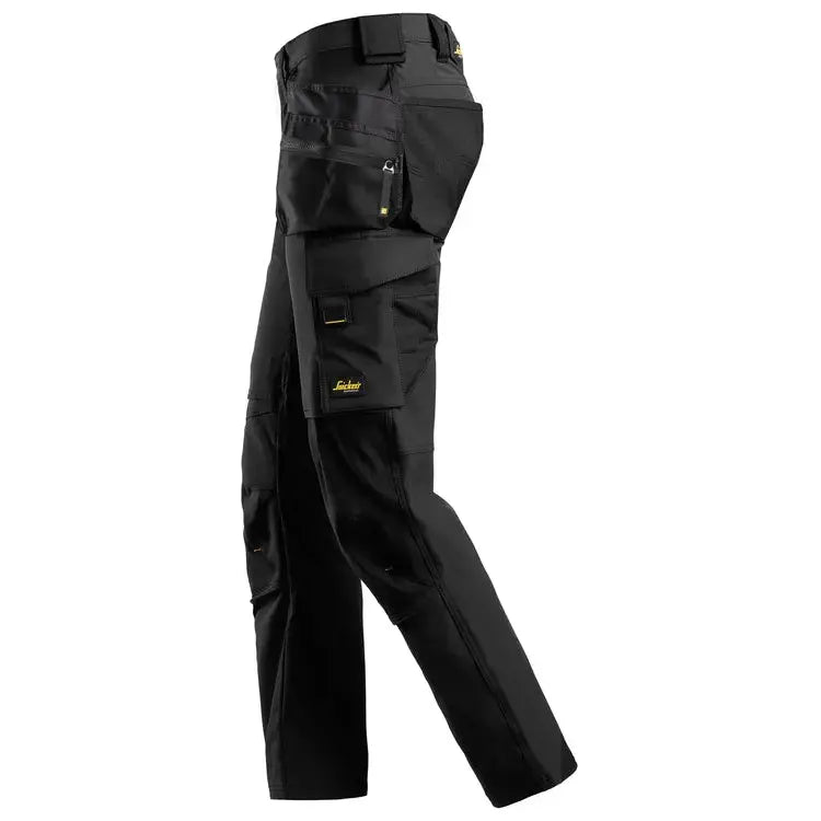 Snickers 6271 AllroundWork Full Stretch Trousers Holster Pockets | Black