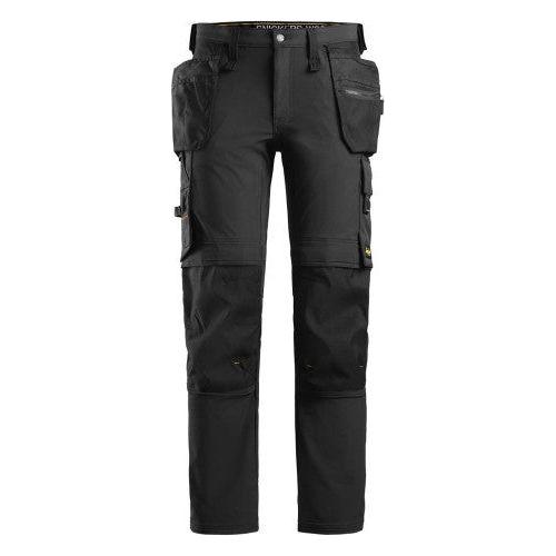 Snickers 6271 AllroundWork Full Stretch Trousers Holster Pockets | Black