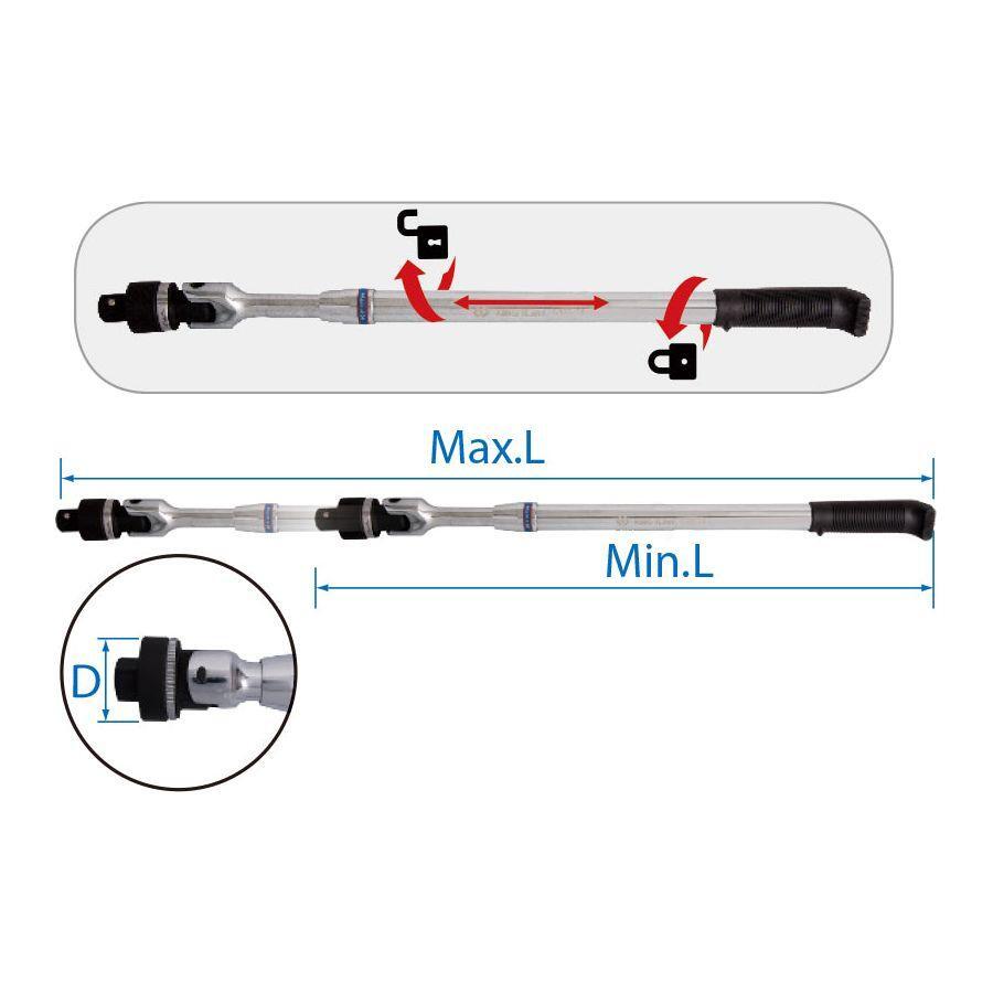 King Tony 6482-24G Telescopic Ratchet 3/4D