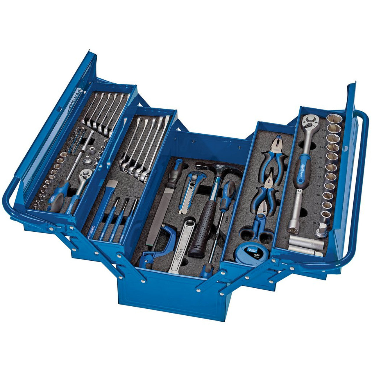 Draper Cantilever Steel Tool Kit | 90 Pieces