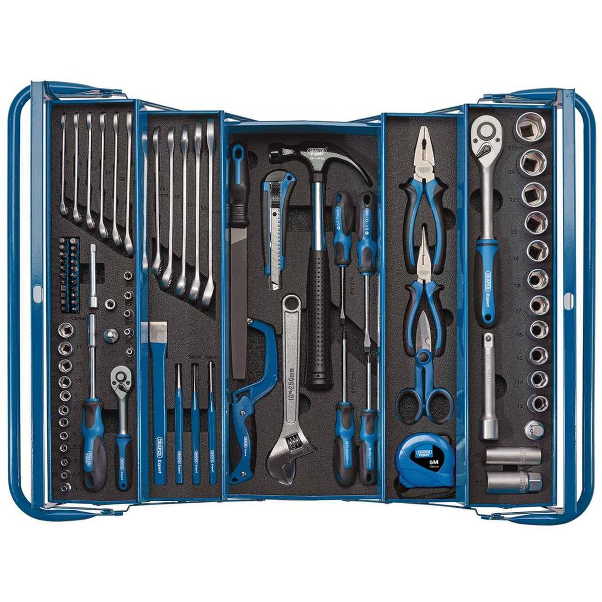 Draper Cantilever Steel Tool Kit | 90 Pieces