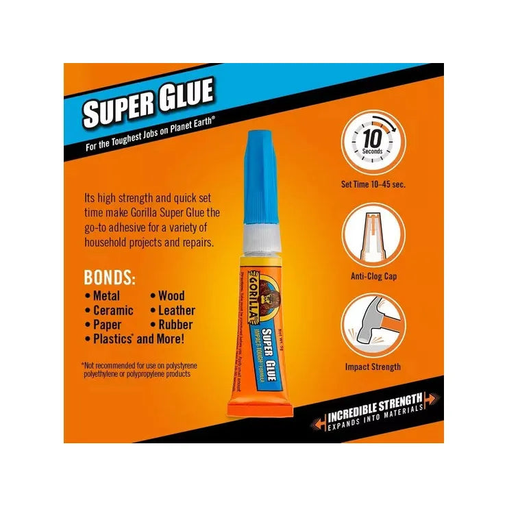 Gorilla Super Glue - 2x3g