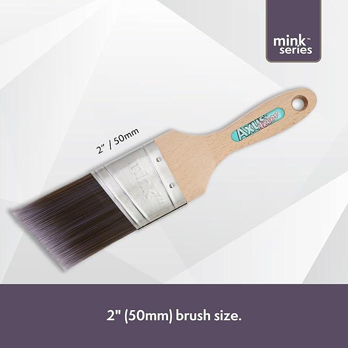 Axus Decor Silk Precision Cutter Paint Brush - 2" (51mm) | Mink Series