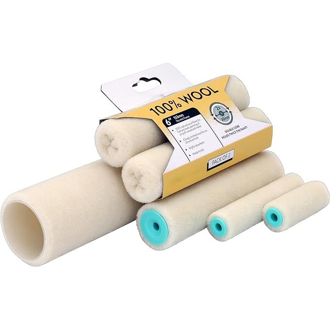Axus Decor Wool Moni Roller - Blonde Series - 6" | Pack of 2