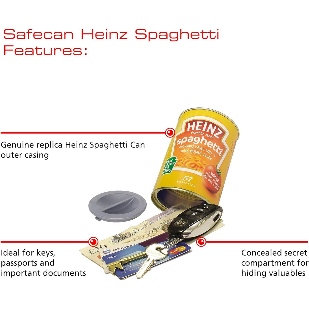 Sterling False Heinz Spaghetti Hidden Storage Compartment