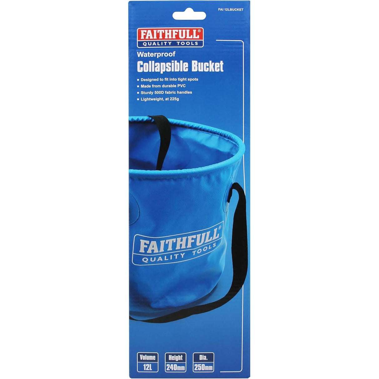 Faithfull 12L & 20L Collapsible Bucket Pack