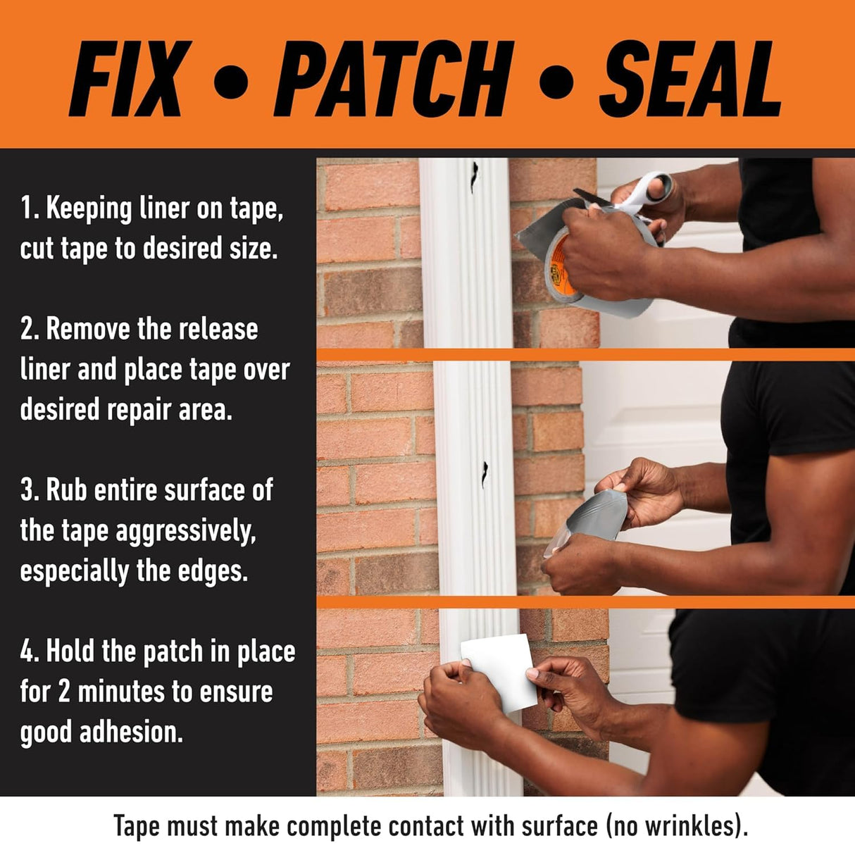 Gorilla Waterproof Patch & Seal Tape - White 3m x 100mm