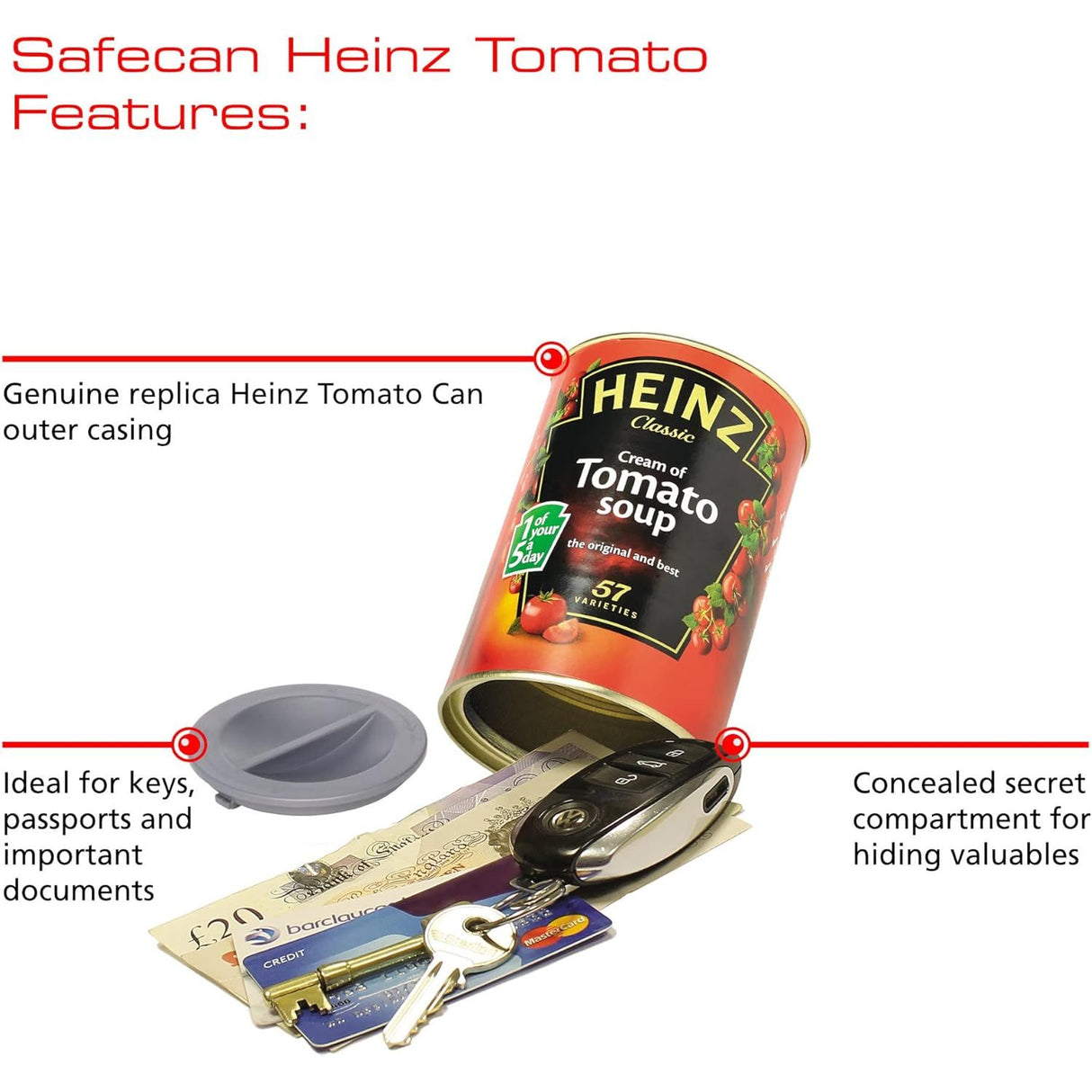 Sterling False Heinz Soup Safe-Can with Hidden Storage Compartment