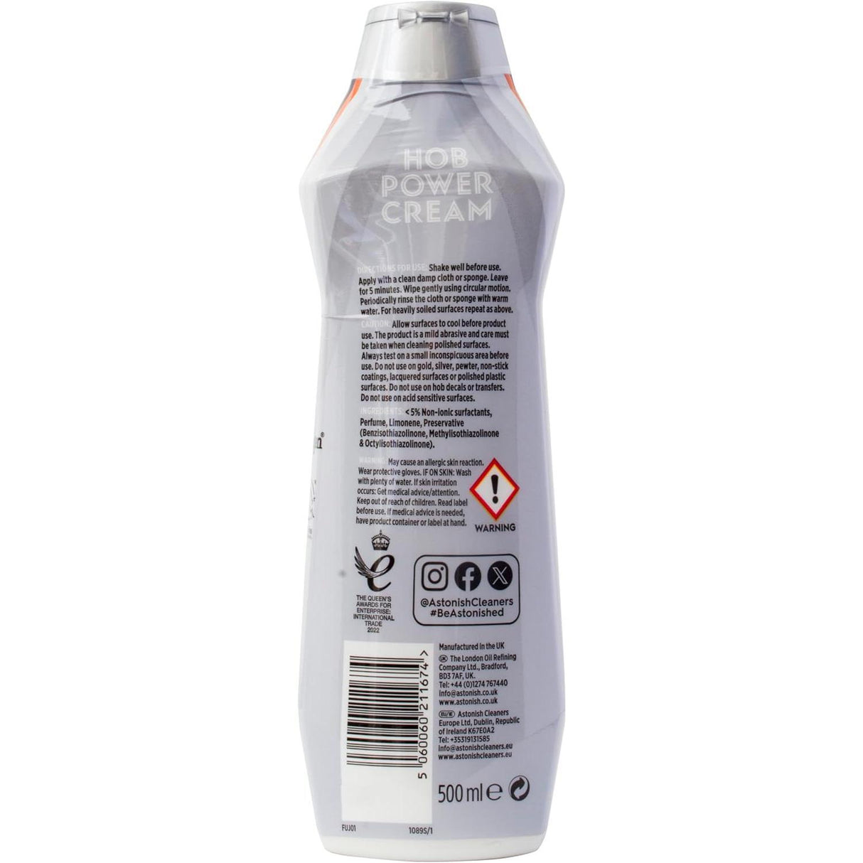 Astonish Specialist Hob Cleaner - 500ml