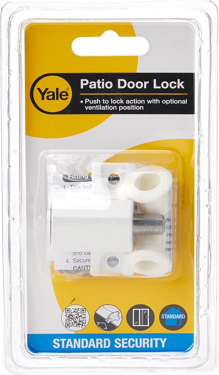 Yale P114 Patio Door Lock | White
