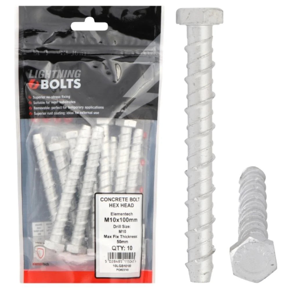ForgeFix Prepack Lightning Bolt M12x150mm | Pack of 5