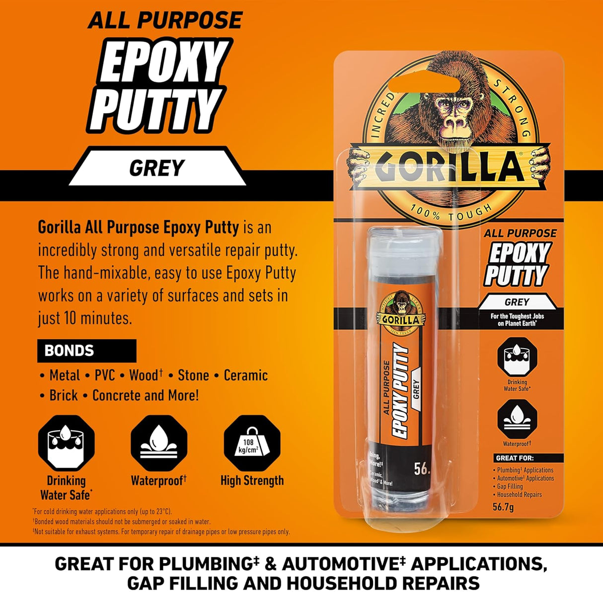Gorilla All Purpose Epoxy Putty 56.7g