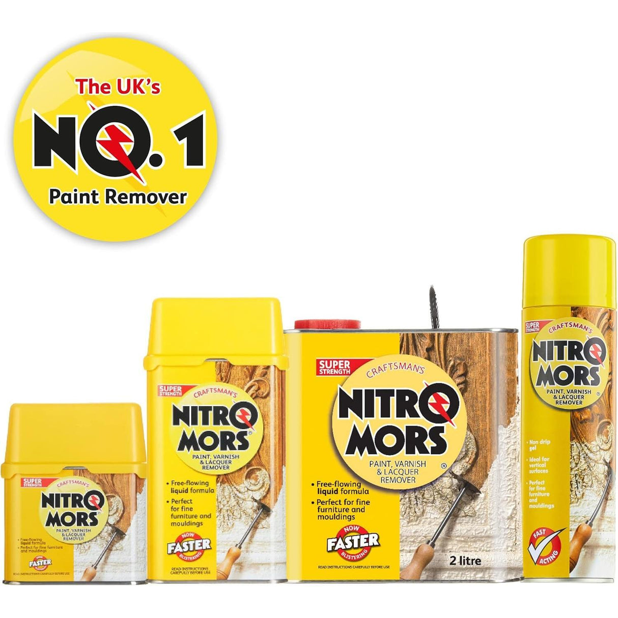 Nitromors Craftsmans Paint Varnish Lacquer Remover - 500ml